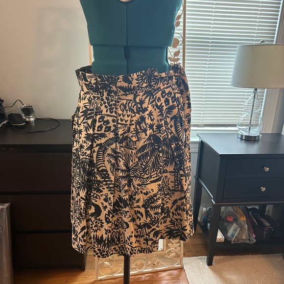 Corey Lynn Calter Dresses & Skirts - Corey Lynn Calter Black and Cream A-Line Skirt